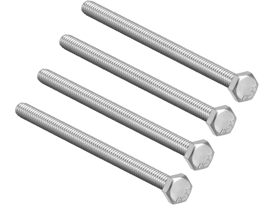 Parafusos de Cabeça Sextavada M8 de 150mm em Aço Inoxidável 304 CHABERLU (4 Pçs)