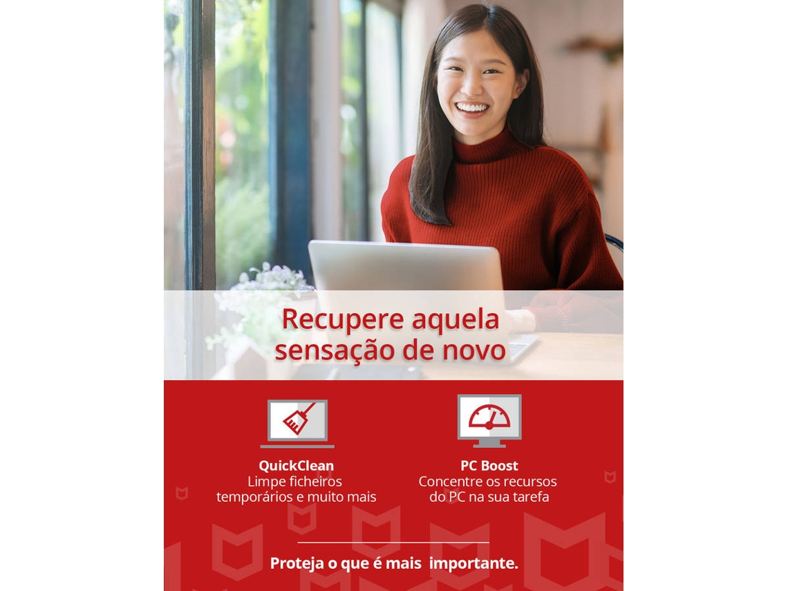 Software MCAFEE AntiVirus Plus (10 Dispositivos - 1 Ano - PC, Mac, Smartphone e Tablets - Formato Digital)
