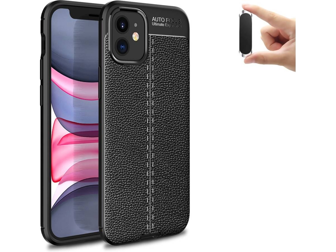 Capa e Suporte iPhone 12 Mini PHONESHIELD Rugged Leather Preto
