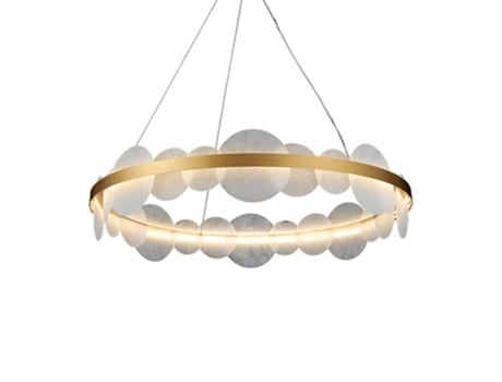 Lustre Redondo de Acrílico Led Adequado para Sala de Estar e Sala de Jantar SLD