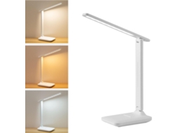 Luminária De Mesa Led Haofy, Proteção Para Os Olhos, 3 Modos De Cor, Luz De Leitura Com Intensidade Ajustável