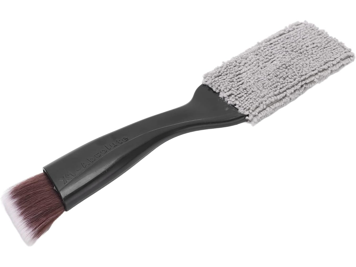 Escova para Escala de Guitarra, Escova de Cordas de Guitarra Portátil e Leve com Duas Cabeças AQUAFORGE