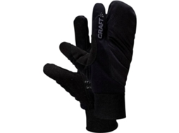 Luvas para Homem CRAFT Lavas Core Insulate Split Finger Preto para Esqui (XS)
