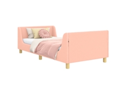 Estrutura de Cama Infantil com Cabeceira Rosa 90x200 cm MAISON EXCLUSIVE