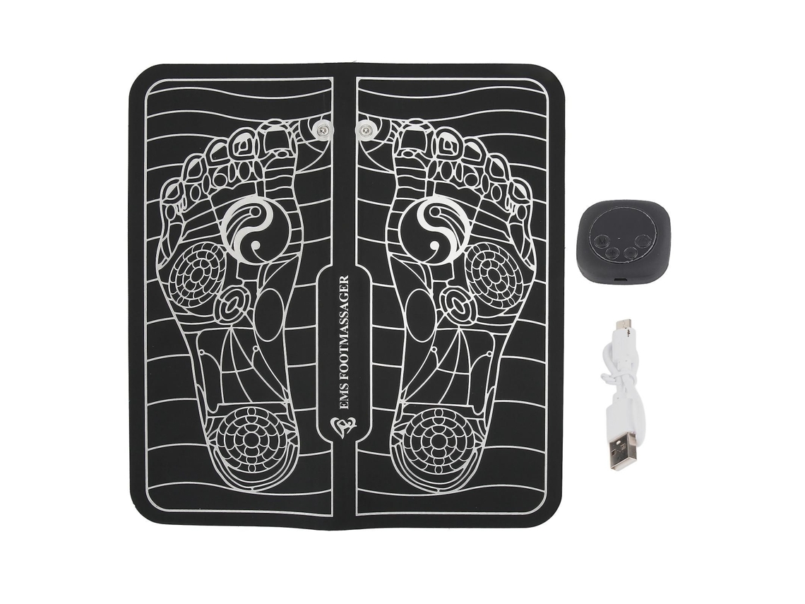 Tapete Massageador De Pés Elétrico Usb Lcd Ems Pad Máquina Estimuladora