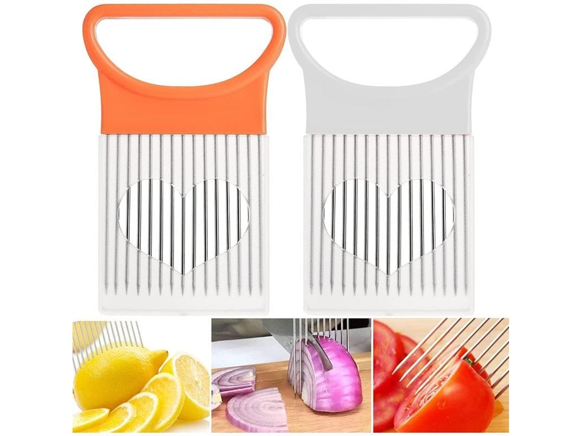 2026 holder para Cortar Cebollas 2 Piezas Acero Inoxidable Asa Pp para Verduras Frutas Carne