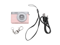 Câmera Digital Estudante 1080p 12mp Tela 0.96 Polegadas Portátil Rosa 8gb | S/MARCA