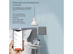 Lurelia Tuya Interruptor Inteligente Wi Fi E Rf Radiofrequência Interruptor Inteligente Zero Fire Wire 2 Vias Cinza