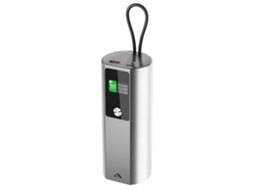 Powerbank Ark Pro 27600mah Usb 160w Com Tela E Cabo Cinzento