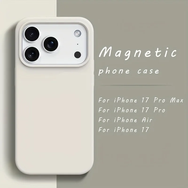 Capa Protetora Magsafe Para Iphone (iphone 14 Pro Branco Vintage), Feita De Silicone Líquido.