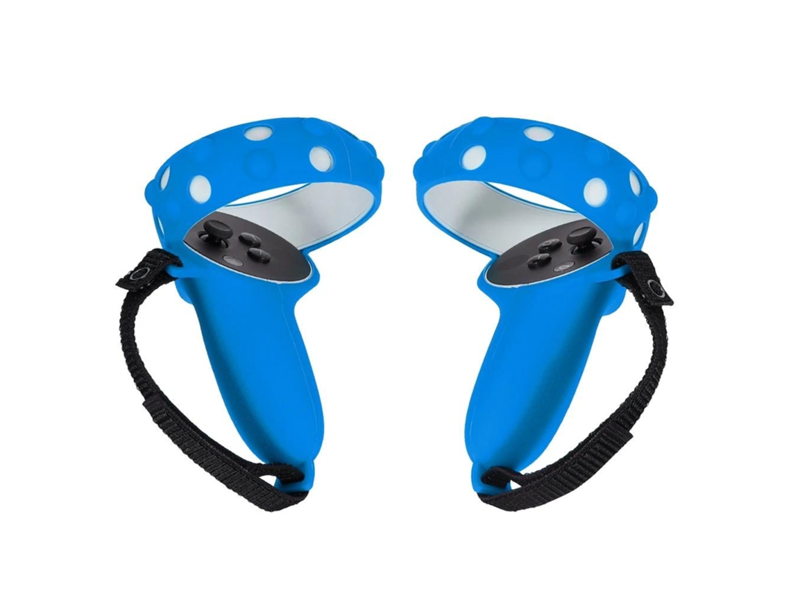 Combinado: Capa para Controle + Suporte para Oculus Quest 2 Azul BRILVIBERA