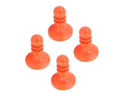 Capas Antichamas para Pólos de Toldo 4pcs Laranja