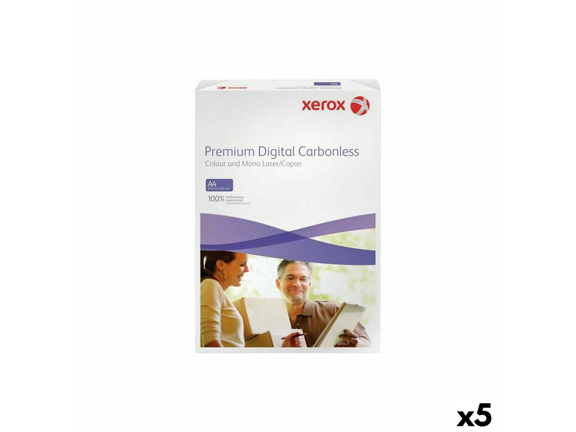 Papel para Imprimir XEROX Branco A4 500 Folhas 5 Unidades