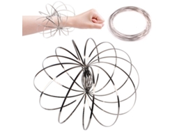 WalshLXq Anel de Braço em Aço Inoxidável, Pulseira Anti-Stress Multifuncional com Brinquedo Líquido
