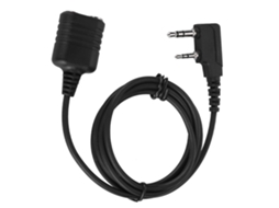 Aetheria cabo de Extensão para Microfone Walkie Talkie 2 Pinos Cabeça K Compatível com Kenwood Baofeng