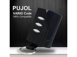 Controle Remoto para Porta de Garagem Pujol Vario Command 433.92mhz com Código Rolante e Chaveiro TAISHENGDA