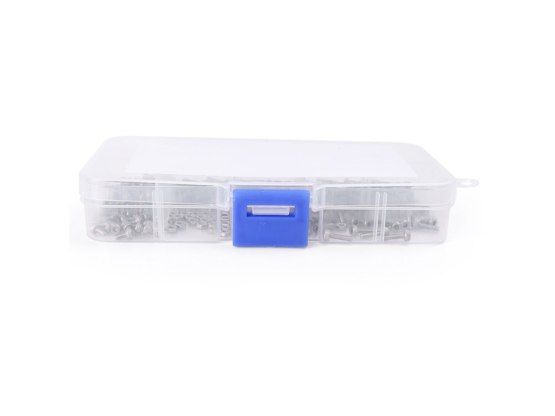 Fsfy Conjunto De 230-parafusos E Porcas Cabeça Sextavada Métrica M2 Com Estojo Aço Inoxidável