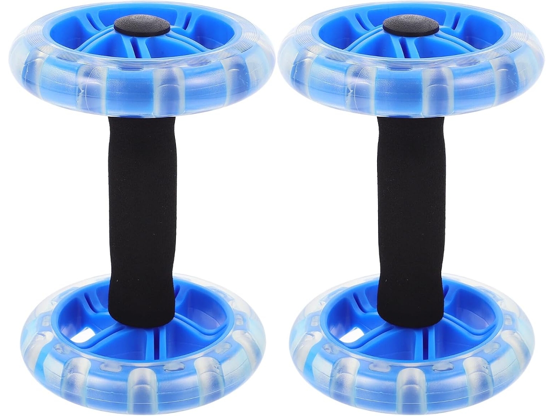 Roda Abdominal Dupla Azul, Equipamento de Ginástica para SFUSHOS