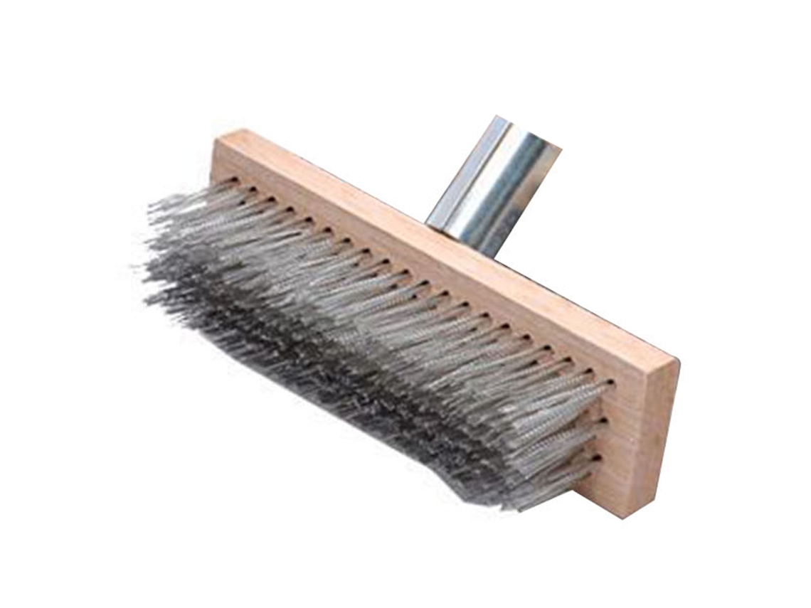 Escoba De Piso Para Superficies Rugosas De Acero Inoxidable, Cepillo Fuerte Para Limpieza De Suelos Y Decks 20cm