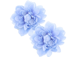 Conjunto De 2 Prendedores De Cortina Com Estampa Floral Em Azul Turquesa, Acessórios Decorativos Par Gokoco