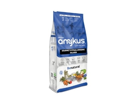 Amykus Gourmet Hipoalergênico G. Free Salmon 3 kg Comida de salmão sem grãos para cães