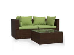 Garden Lounge Set, Garden Lounge Sets Vidaxl Marrom Rattan / Vime (n/a)