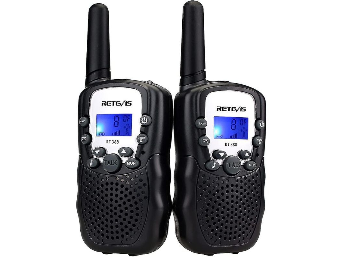 Rádio infantil Retevis RT388, recarregável, com Vox e lanterna, presente, preto com Marca