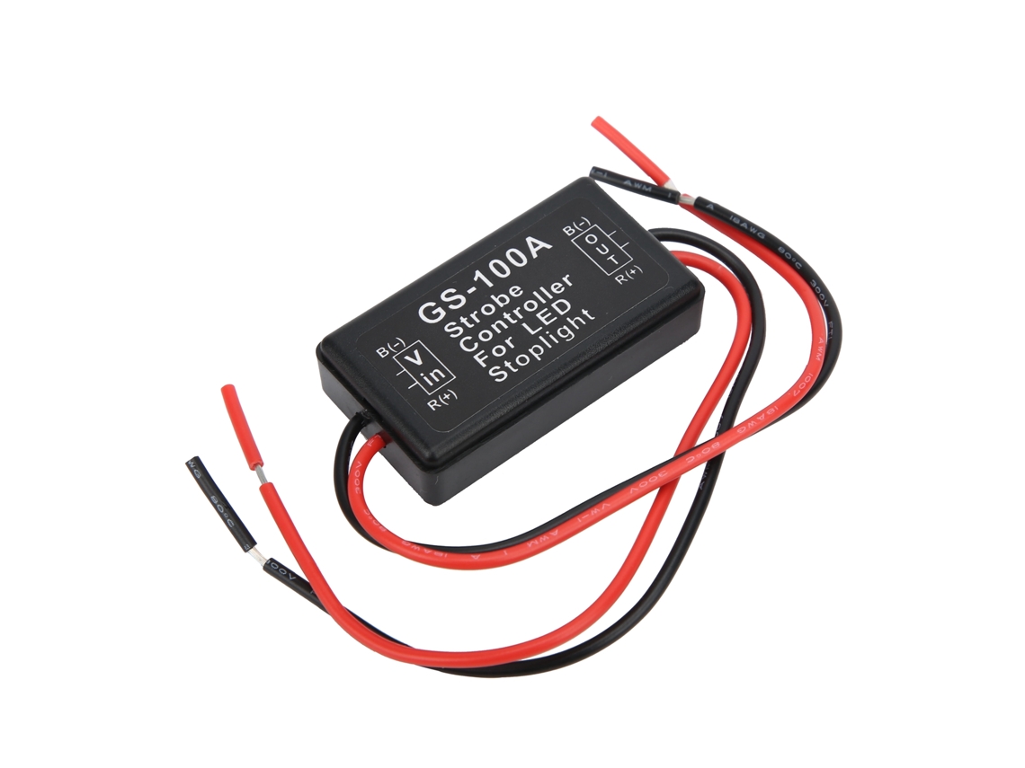 Laxiscreed Controlador De Luz De Travão E Pisca Para Leds Com Função Estroboscópica Em Plástico