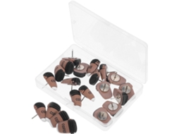 Conjunto de 20 alfinetes decorativos para café Hemobllo, em resina e arame.