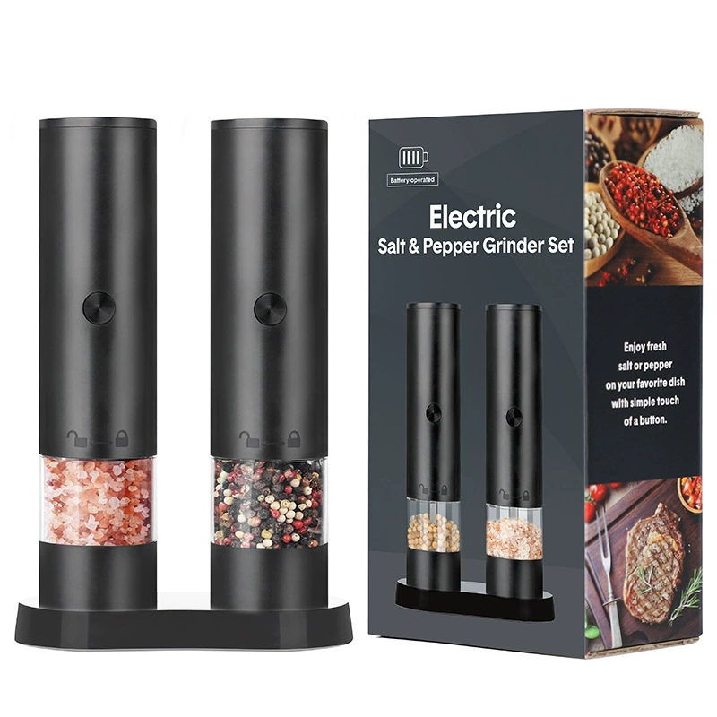 Conjunto de Moedores de Sal e Pimenta em Aço Inoxidável com Refil AQUAFORGE