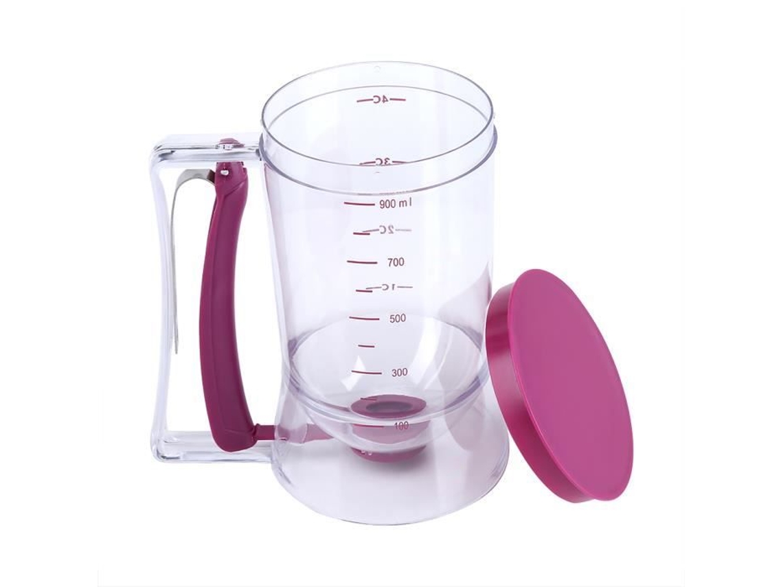 Dispenser De Massa Hb052 900 Ml Transparente Roxo Abs 19 Cm De Altura