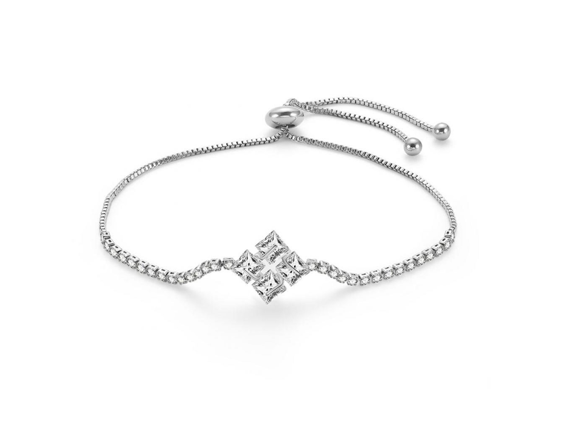 Bracelete Mulher Ajustável Simples Com Zircão