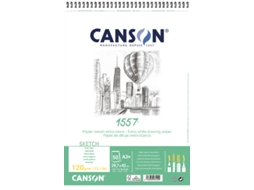 Bloco de Papel de Desenho CANSON 1557 Din A4 120 G/M2 50 Folhas