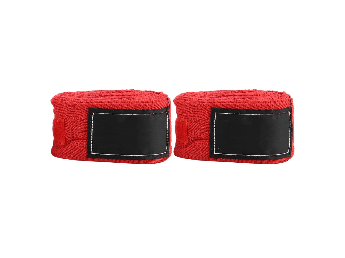 Business 2pcs bandagens de mão de algodão alongadas 5m para boxe treinamento vermelho | S/MARCA
