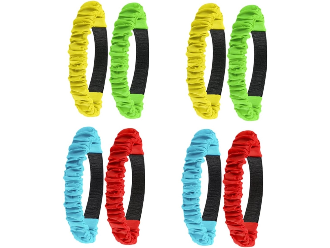 Bestonzon Conjunto De 8-faixas Elásticas Para Corrida Pernas, Ideais Jogos Revezamento, Aniversários