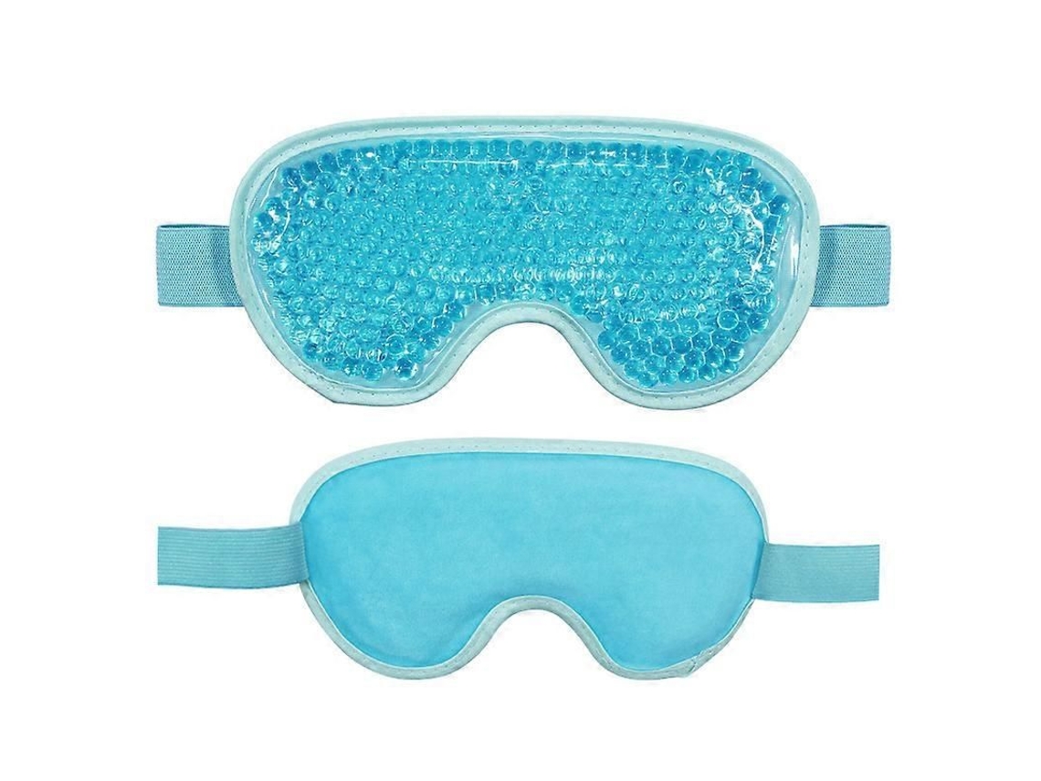 Máscara De Gel Refrescante Para Olhos, Reutilizável, Para Olhos Inchados, Com Revestimento De Gelo E Base Macia De Pelúcia Para Escuro Azul-céu