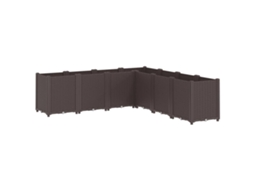 Garden Planter, Garden Planters Vidaxl Marrom Polipropileno (160 X 160 X 53 Cm)