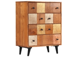 Chest Of Drawers, Chests Of Drawers Vidaxl Marrom Madeira (60 X 30 X 75 Cm)