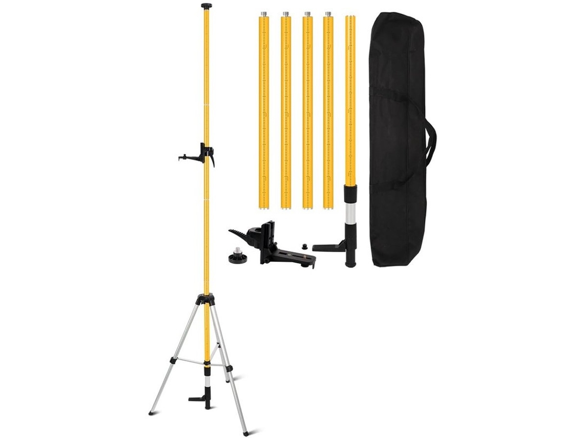 Paal De Laser 3,6m Telescópico - Estande - Paal De Suporte De Laser - Adaptador 1/4 "-20 E 5/8 "-11 - Montagem Simples - Apropriado Para Lasers Rotati