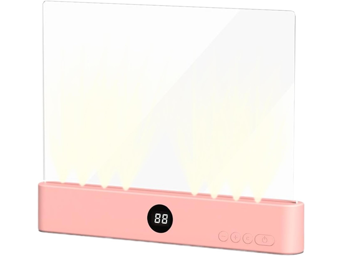 Luminária De Leitura – Painel Led Recarregável Com 3 Cores, Brilho Ajustável, Temporizador Integrado, Luminária De