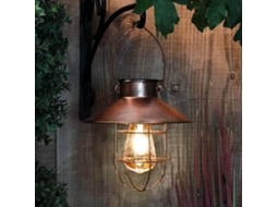 Nova Lanterna Solar Suspensa De Metal Vintage Com Lâmpadas Led Quentes Compatível Com Jardim, Pátio, Árvore, Iluminação Solar Comp Aquaforge
