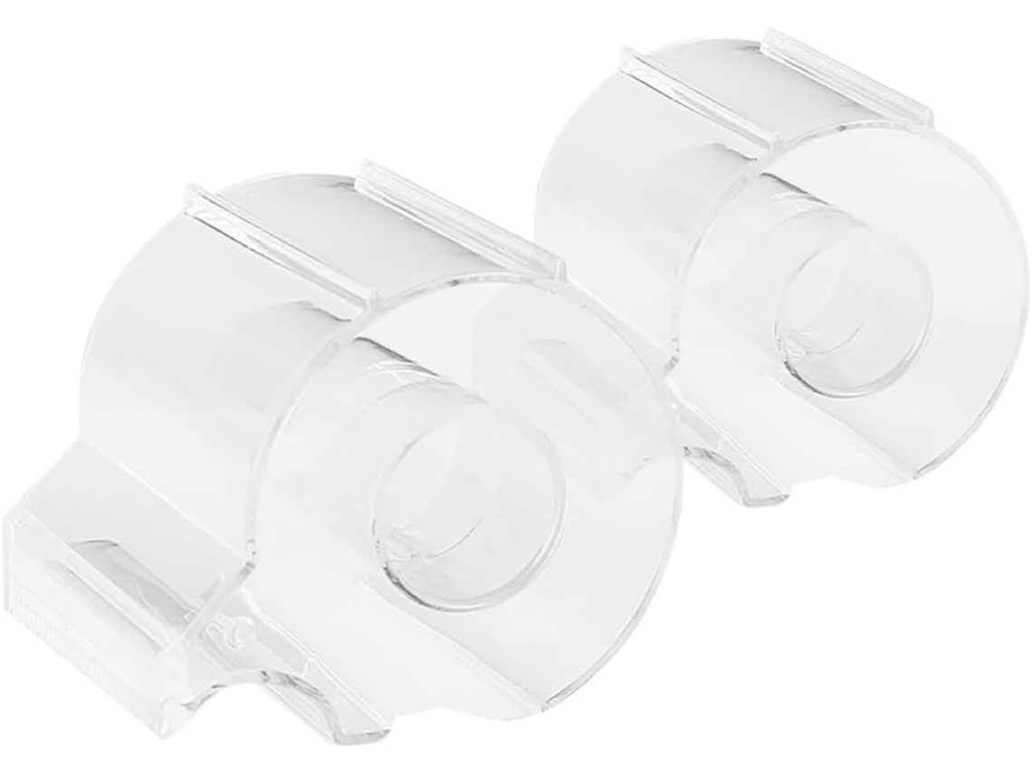 Coheali Dispensador De Fita Adesiva Em Acrílico Transparente 2 Peças Cortador Multiuso Resistente À Deformação Para Uso