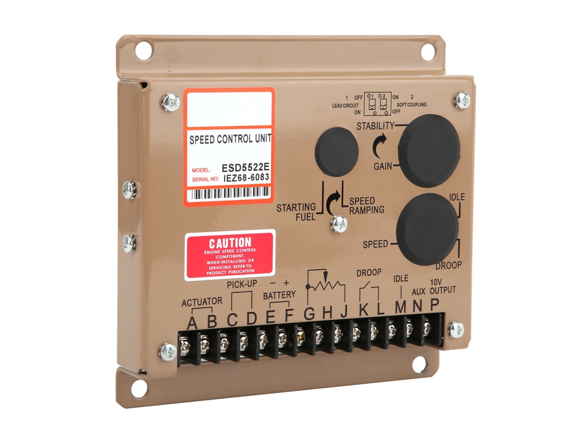 Controlador eletrônico de velocidade ESD5522E para grupos geradores industriais