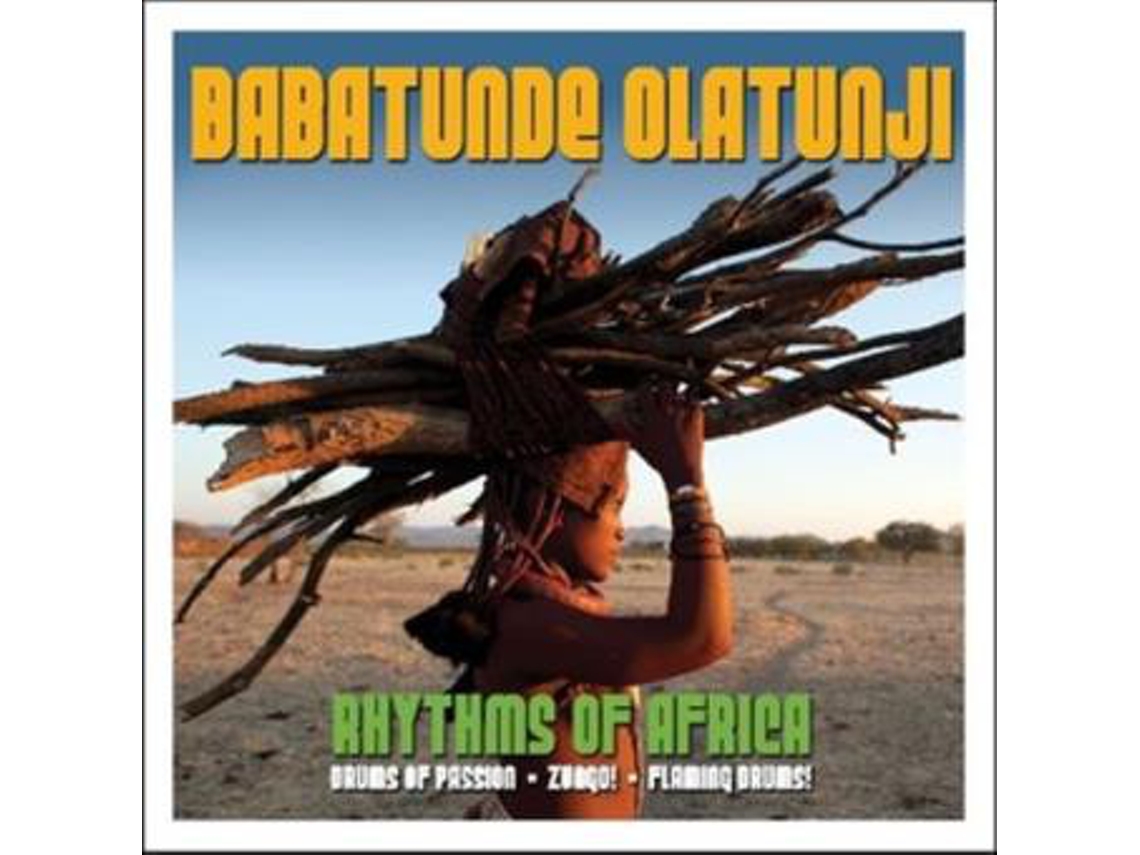 CD Babatunde Olatunji - Rhythms Of Africa: Drums Of Passion  Zungo!  Flaming Drums!