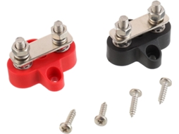 Bloco De Terminais M6 1/4''(2 Unidades) Para Bateria 12, 48v Dc