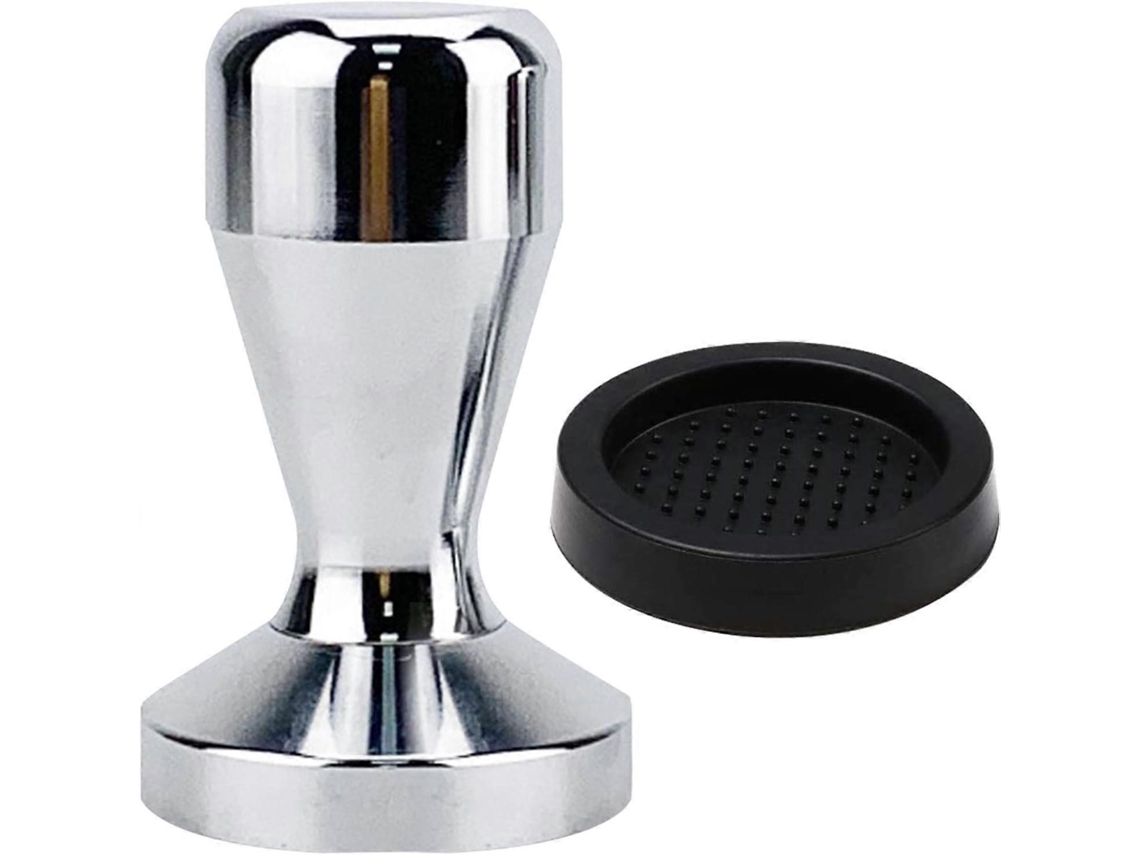 Prensa De Café Em Aço Inoxidável 51mm, Com Tapete De Silicone Para Porta Filtro Com Prateleira, Prensa De Café Expresso, Acessório Aquaforge