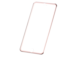 Protetor de tela de vidro temperado para iPhone 6plus/6splus, com superfície curva 3D e borda de metal EOOCOO