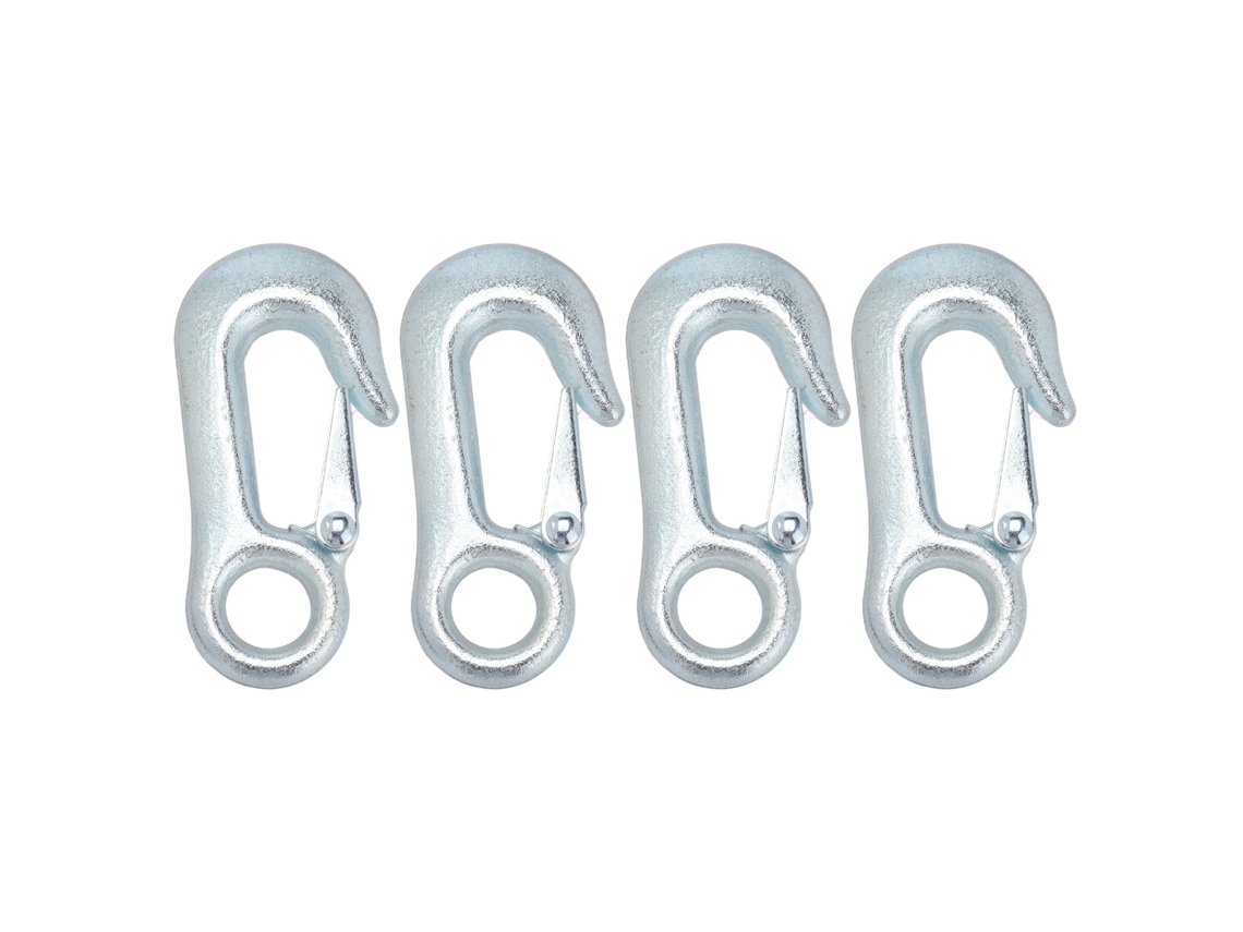 4 Peças Gancho De Reboque Galvanizado Com Fixação Deslizante Kit 108x20mm Para Reboque Barco