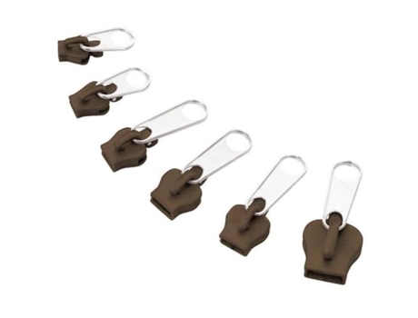 Kit Reparo De Zíper Éclair Vvikizy 6 Peças Metal E Plástico 3 Tamanhos Fácil De Usar