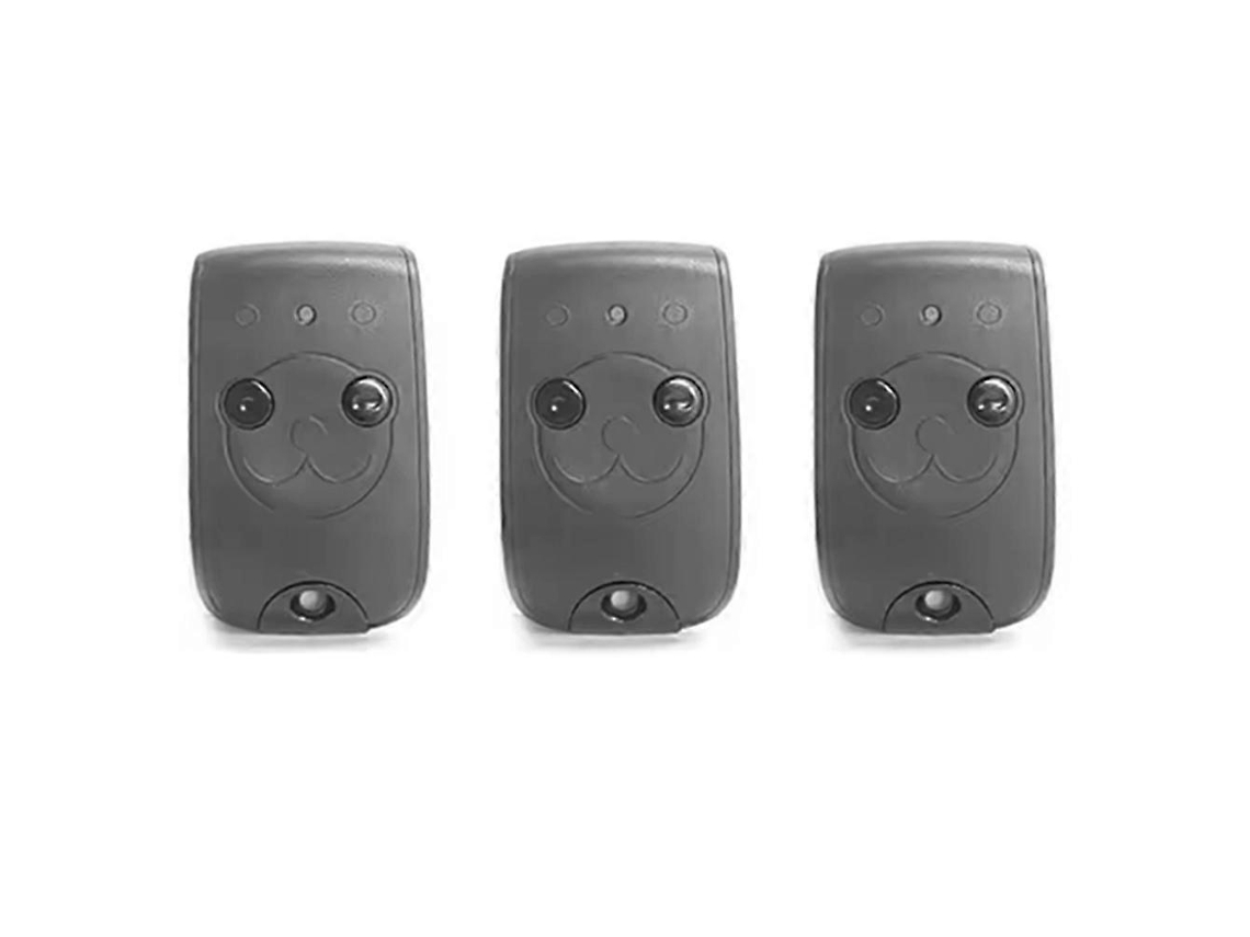 Kit Com 3 Unidades Para Controle Remoto De Porta Garagem Somfy Ns 2 Rts/ 4 Ns2rts Ns4rts 2rts 4rts 433.42mhz